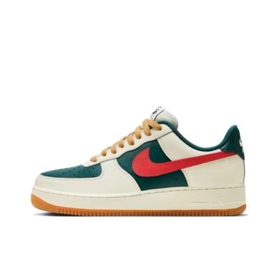 Nike Air Force 1 Low  White Green Red
