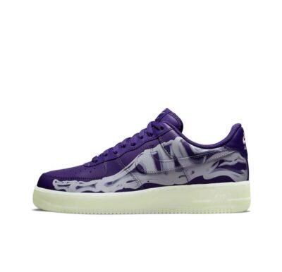 Nike Air Force 1 Low ’07 QS Purple Skeleton Halloween