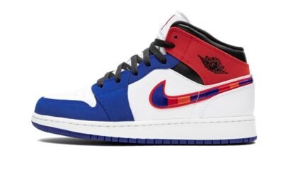 Air Jordans 1 Mid SE (GS) “Multicolor Swoosh”852542-146